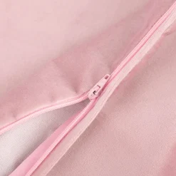 Kissenhülle Samt LeVelvet mit Kederumrandung rosa 50x50cm von SCHÖNER LEBEN.