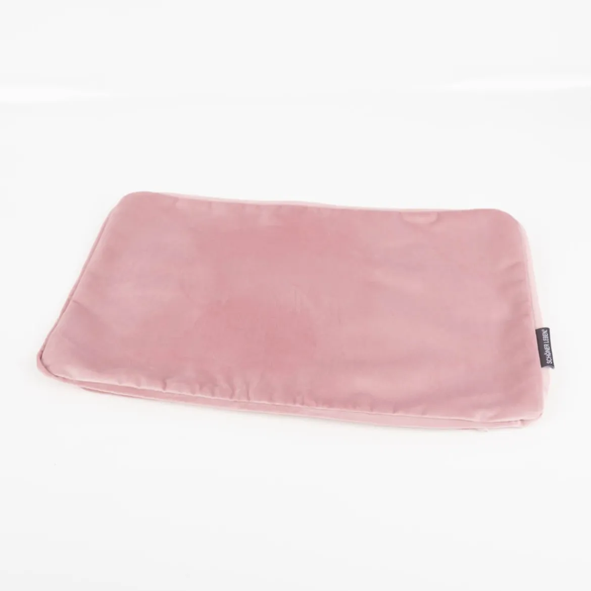 Kissenhülle Samt LeVelvet mit Kederumrandung rosa 30x50cm von SCHÖNER LEBEN.