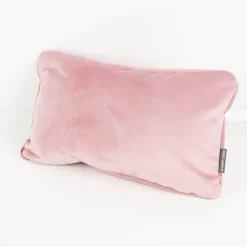 Kissenhülle Samt LeVelvet mit Kederumrandung rosa 30x50cm von SCHÖNER LEBEN.