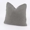 Kissenhülle Strick einfarbig silbergrau 45x45cm