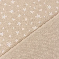 Kissenhülle Weihnachten Leinenlook Basic Star Sterne natur weiß in versch. Größen von SCHÖNER LEBEN.