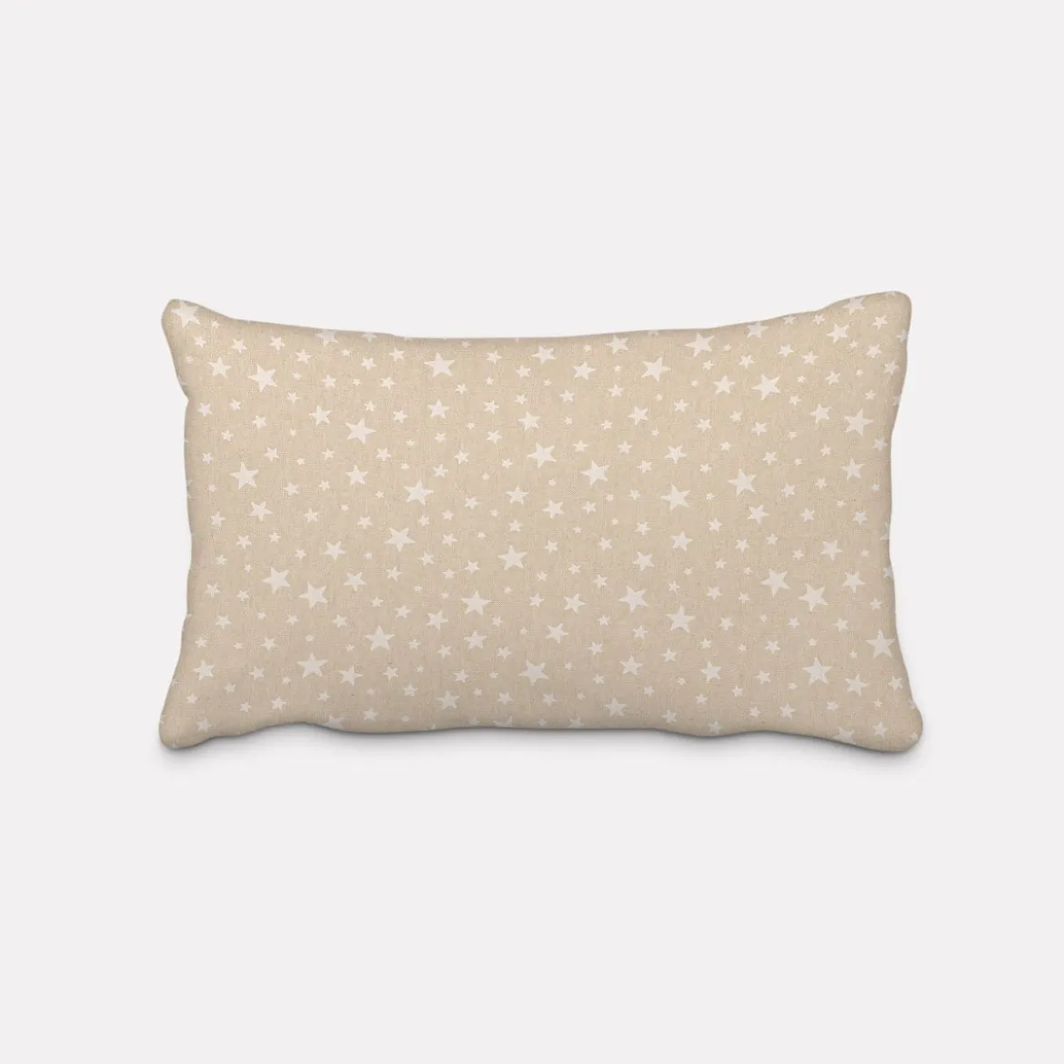 Kissenhülle Weihnachten Leinenlook Basic Star Sterne natur weiß in versch. Größen von SCHÖNER LEBEN.