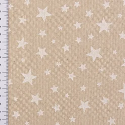 Kissenhülle Weihnachten Leinenlook Basic Star Sterne natur weiß in versch. Größen von SCHÖNER LEBEN.