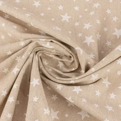 Kissenhülle Weihnachten Leinenlook Basic Star Sterne natur weiß in versch. Größen von SCHÖNER LEBEN.