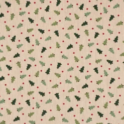Kissenhülle XMAS Tree Weihnachtsbaum Tanne im Leinenlook natur grün verschiedene Größen von SCHÖNER LEBEN.