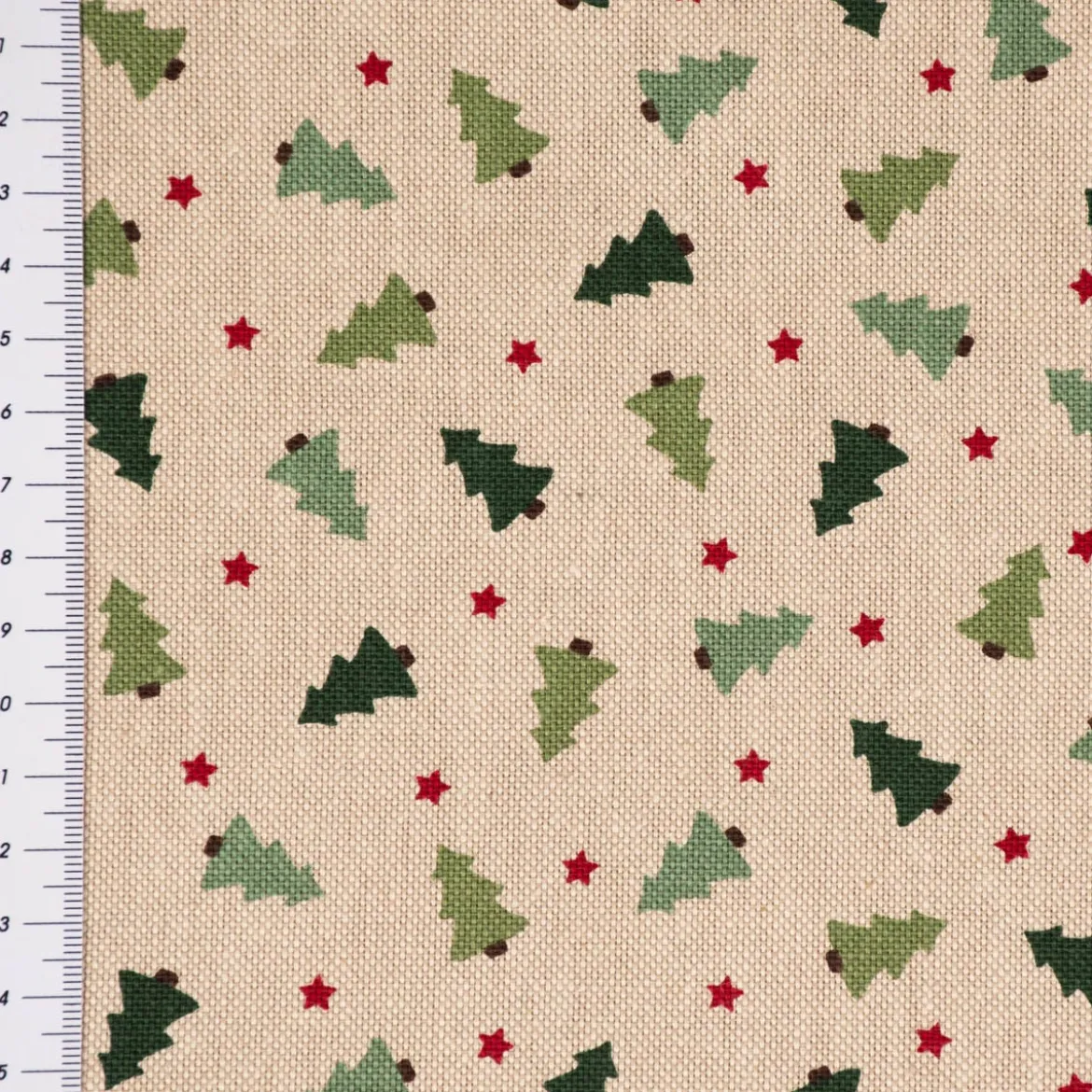 Kissenhülle XMAS Tree Weihnachtsbaum Tanne im Leinenlook natur grün verschiedene Größen von SCHÖNER LEBEN.