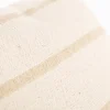 Kissen rustikale Struktur Streifen natur beige 50x50cm