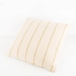Kissen rustikale Struktur Streifen natur beige 50x50cm