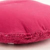 Kissen Smile Tuftung Baumwolle pink 45cm rund