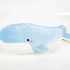 Kissen Spandex Super Soft Plüsch Cuddle Whale Walfisch blau 50cm