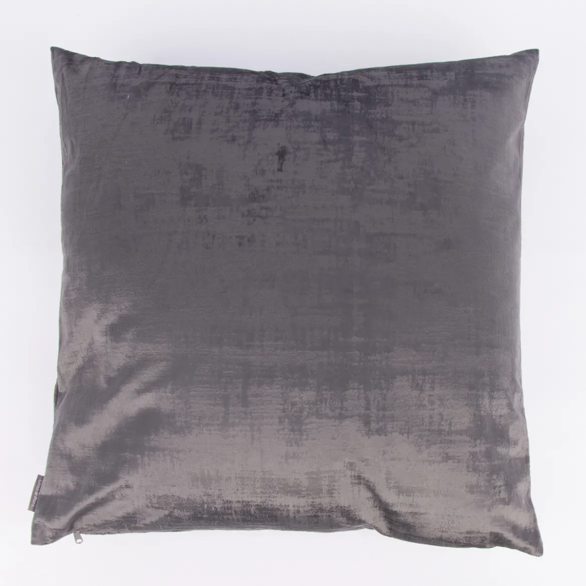 Kissen Vintageoptik Velours grau 50x50cm