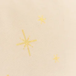 Kissen Winter Schlaf Sterne hellbeige grau gold 25x40cm von La Vida
