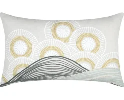 Kissen Yuki beige grün 30x50cm