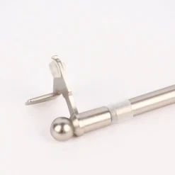 Klemm-Bistrostange Klemmleiste für Fensterrahmen silber matt 80-100cm
