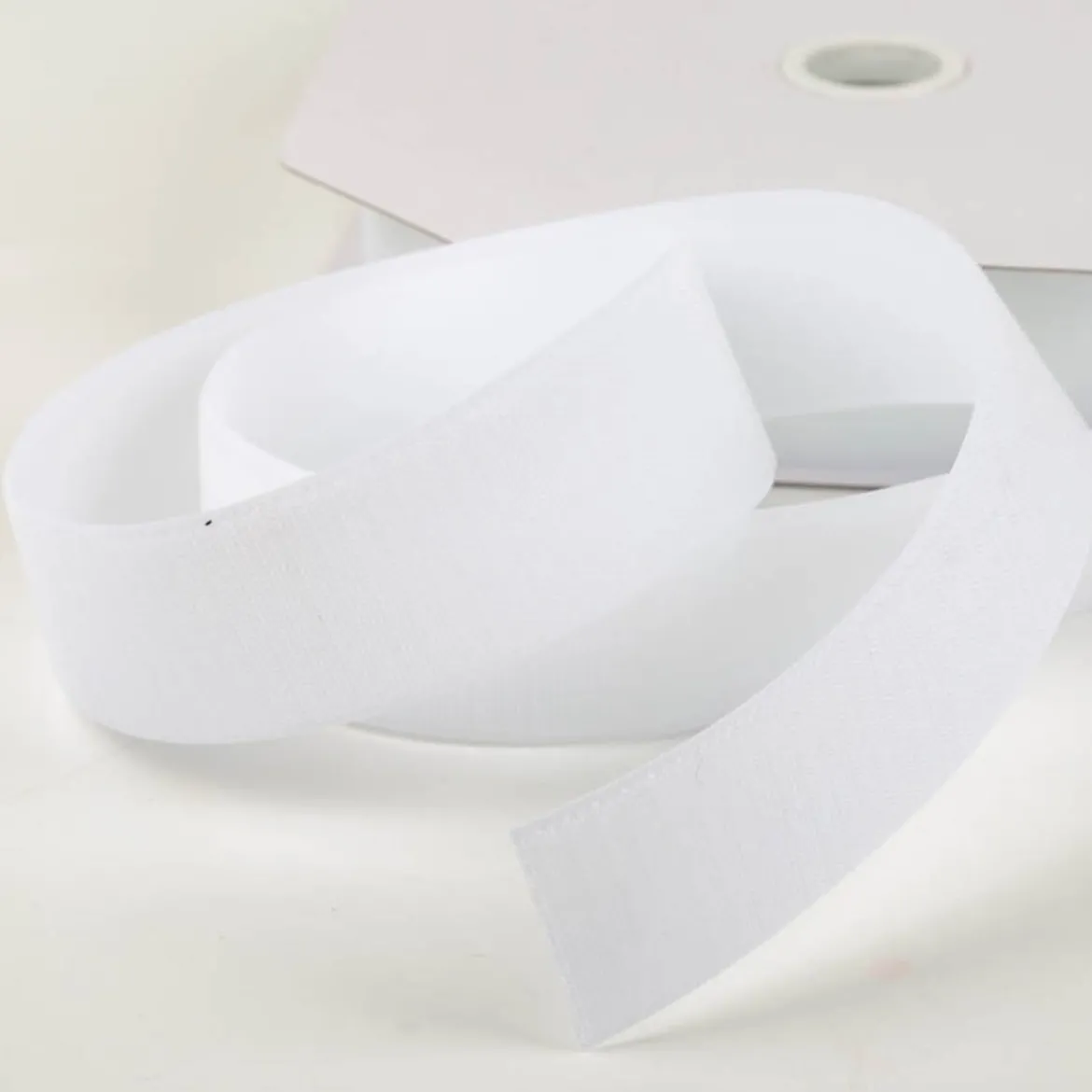 Klettband Hakenband 50 mm weiß zum Aufnähen Meterware