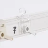 Klettleiste Paneelleiste Kunststoffprofil mit Klettband weiß 3,3x1cm 99cm breit inkl. 4 Aufhängemodule