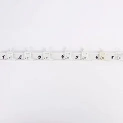Klettleiste Paneelleiste Kunststoffprofil mit Klettband weiß 3,3x1cm 79cm breit inkl. 3 Aufhängemodule