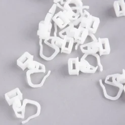 Klick-Gleiter für 16mm/20mm 25 Stück weiß Kunststoff