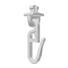 Knicki Rapid Gleiter für 4mm-Schienen zum Ein- und Ausdrehen für 4mm Nut weiß 100er Pack