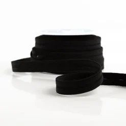 Knopfgummi Gummiband für Knöpfe schwarz 19mm