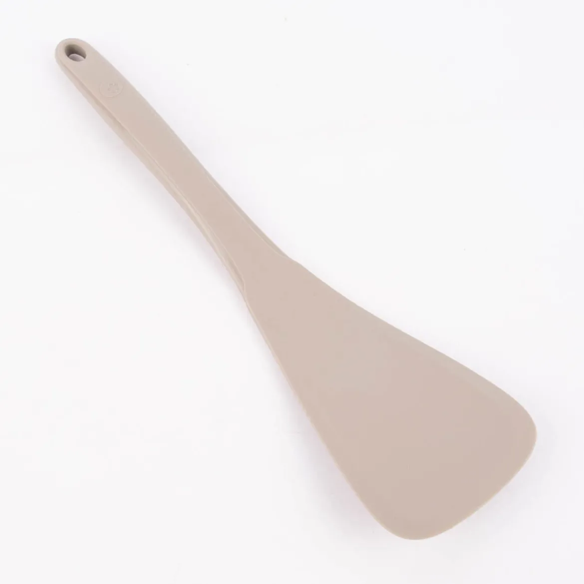 Kochblume Designwender Pfannenwender Silikonwender mit Edelstahlkern 30cm taupe