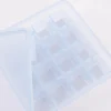 Kochblume Eiswürfelform Würfel S eisblau Silikon mit Deckel 16x16x4cm