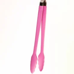 Kochblume Gourmetzange Servierzange Silikon mit Edelstahlkern 33cm pink