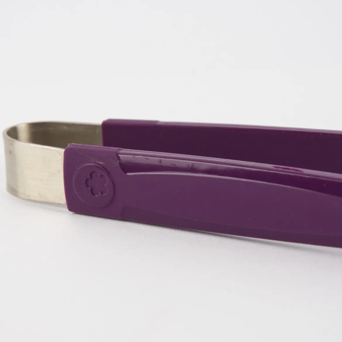 Kochblume Gourmetzange Servierzange Silikon mit Edelstahlkern 33cm lila