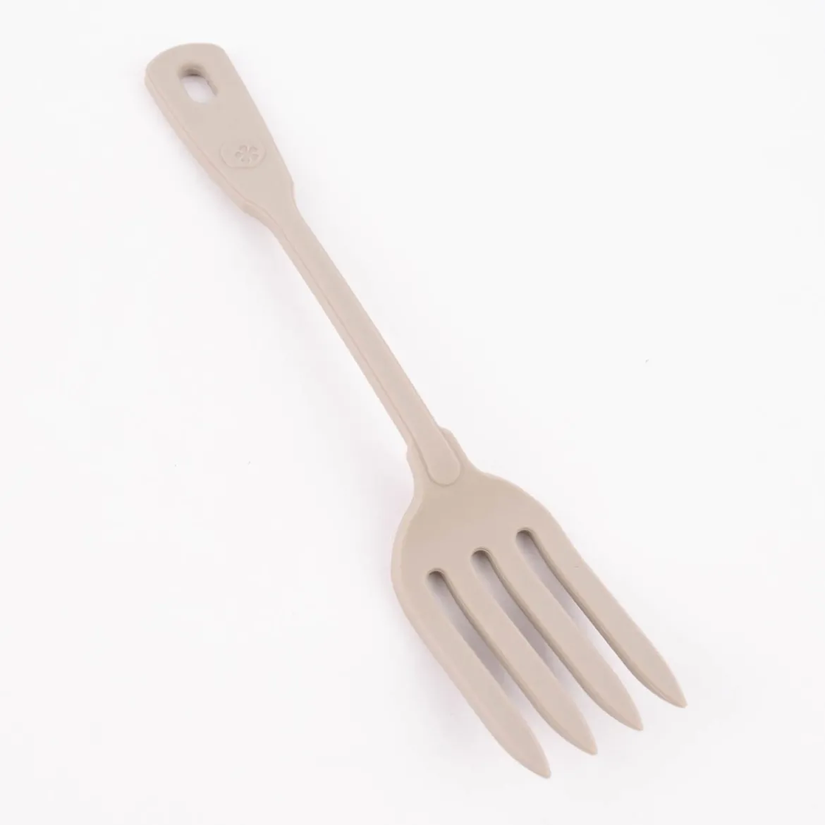 Kochblume Küchengabel Serviergabel Silikongabel 27cm taupe