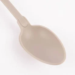 Kochblume Küchenlöffel Servierlöffel Silikonlöffel 27cm taupe