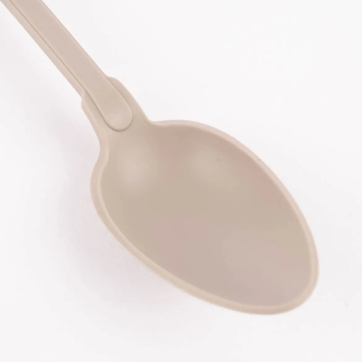 Kochblume Küchenlöffel Servierlöffel Silikonlöffel 27cm taupe