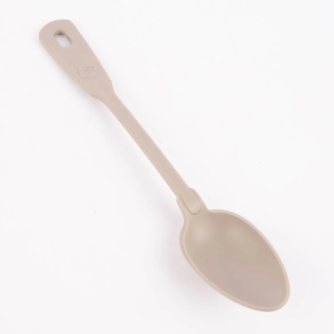 Kochblume Küchenlöffel Servierlöffel Silikonlöffel 27cm taupe