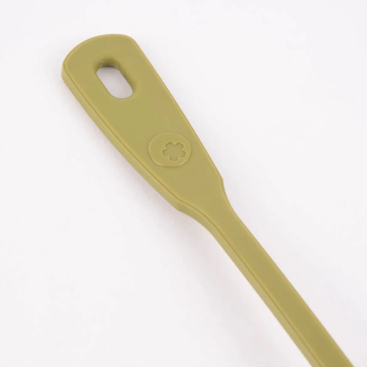 Kochblume Küchenlöffel Servierlöffel Silikonlöffel 27cm olive