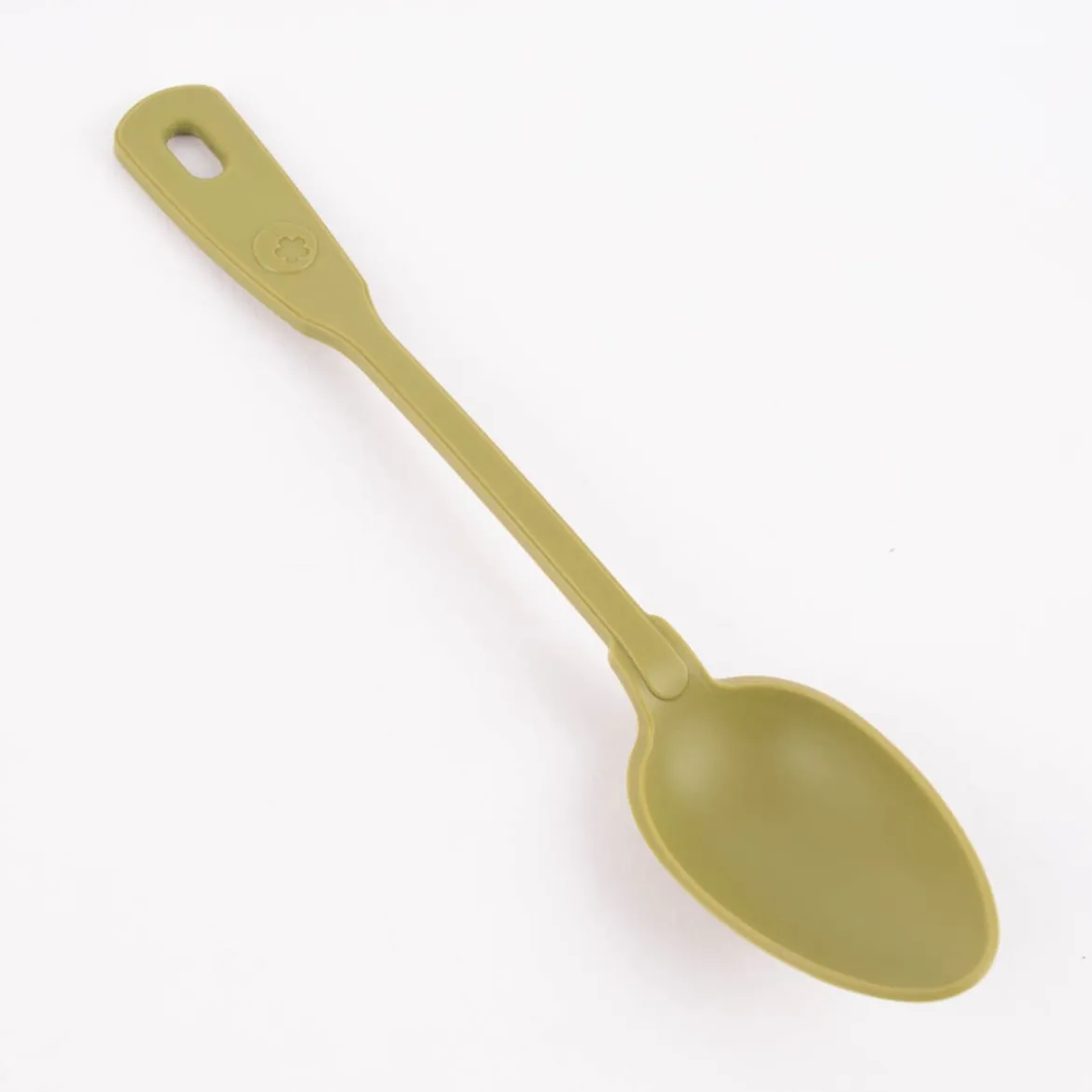 Kochblume Küchenlöffel Servierlöffel Silikonlöffel 27cm olive