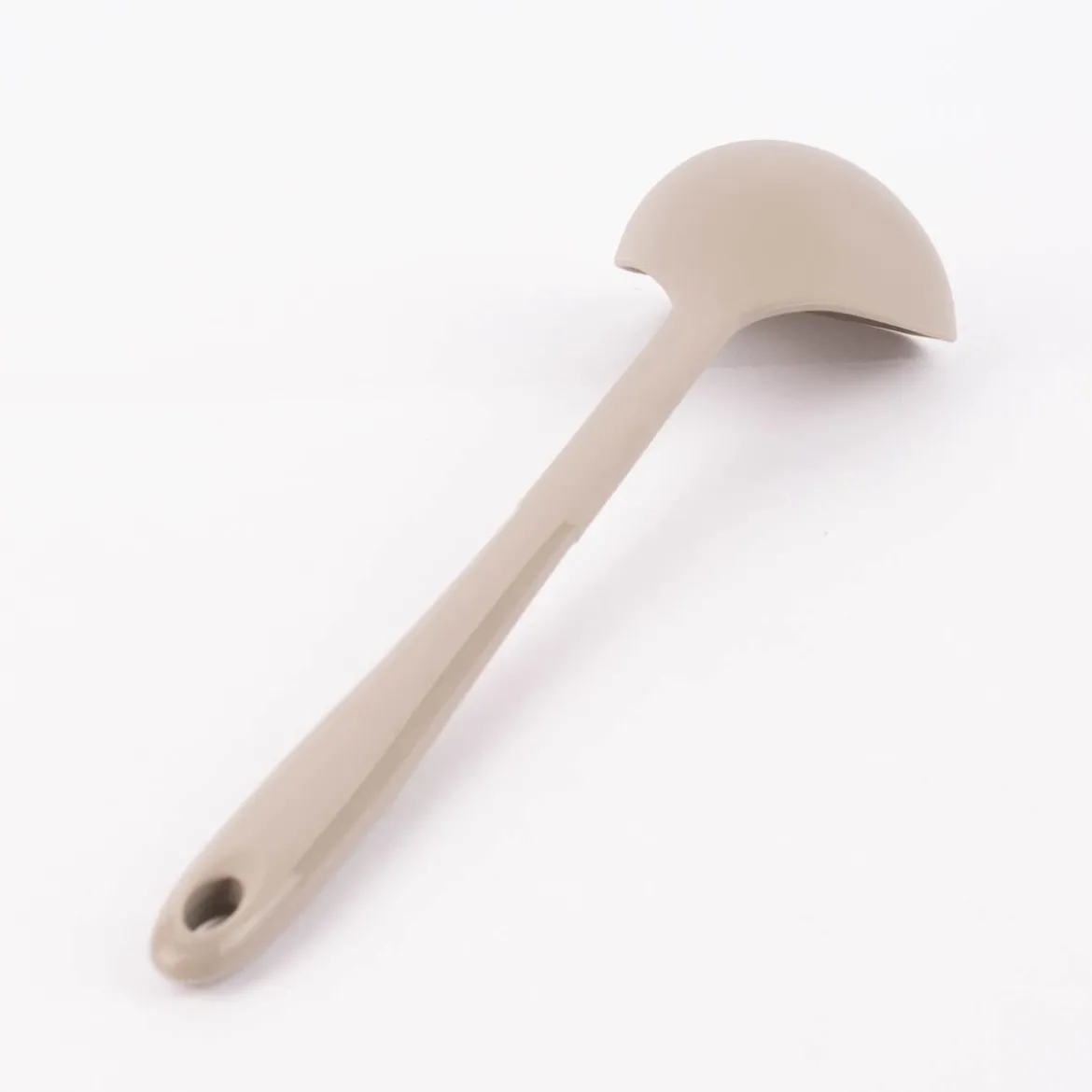 Kochblume Schöpfkelle L Silikon mit Edelstahlkern 32cm taupe