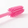 Kochblume Silikon Flaschenbürste Spülbürste Slim 45cm pink