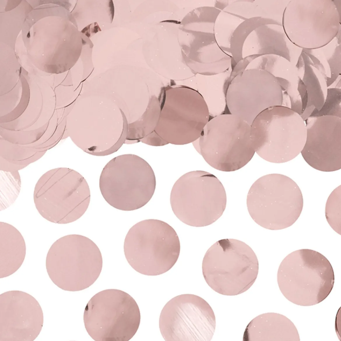 Konfetti Punkte einfarbig rosegold 15g