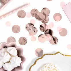 Konfetti Punkte einfarbig rosegold 15g