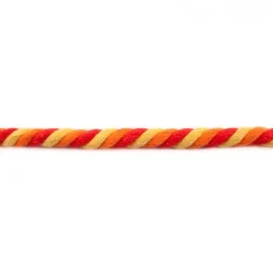 Kordel Baumwolle extra breit gelb orange rot Breite: 1,5cm
