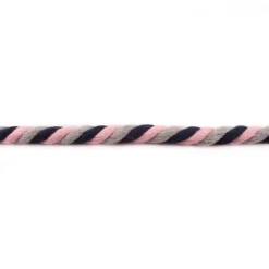 Kordel Baumwolle extra breit grau rosa dunkelblau Breite: 1,5cm