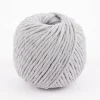 Kordel Baumwolle Makramee 5mm hellgrau 50m