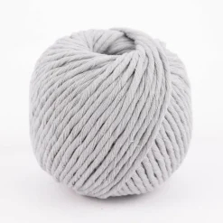 Kordel Baumwolle Makramee 5mm hellgrau 50m