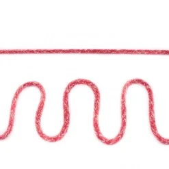 Kordel Baumwolle rot meliert Breite: 5mm
