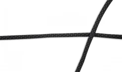 Kordel elastisch Polyester kariert schwarz dunkelgrau Breite: 5mm