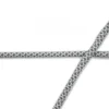 Kordel elastisch Polyester kariert hellgrau weiß Breite: 5mm