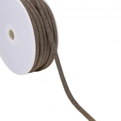 Kordel Kettengeflecht flach Metallic messing 8mm Breite