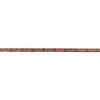 Kordel Kunstleder Zierband Aztec rot blau Breite: 6mm