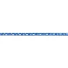 Kordel Kunstleder Zierband Maritim blau weiß Breite: 6mm