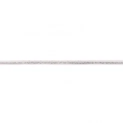 Kordel Velourleder Glitzer weiß Breite: 5mm