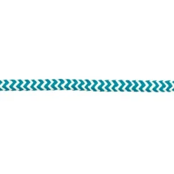 Kordel Zierband Chevron weiß petrol Breite: 8mm